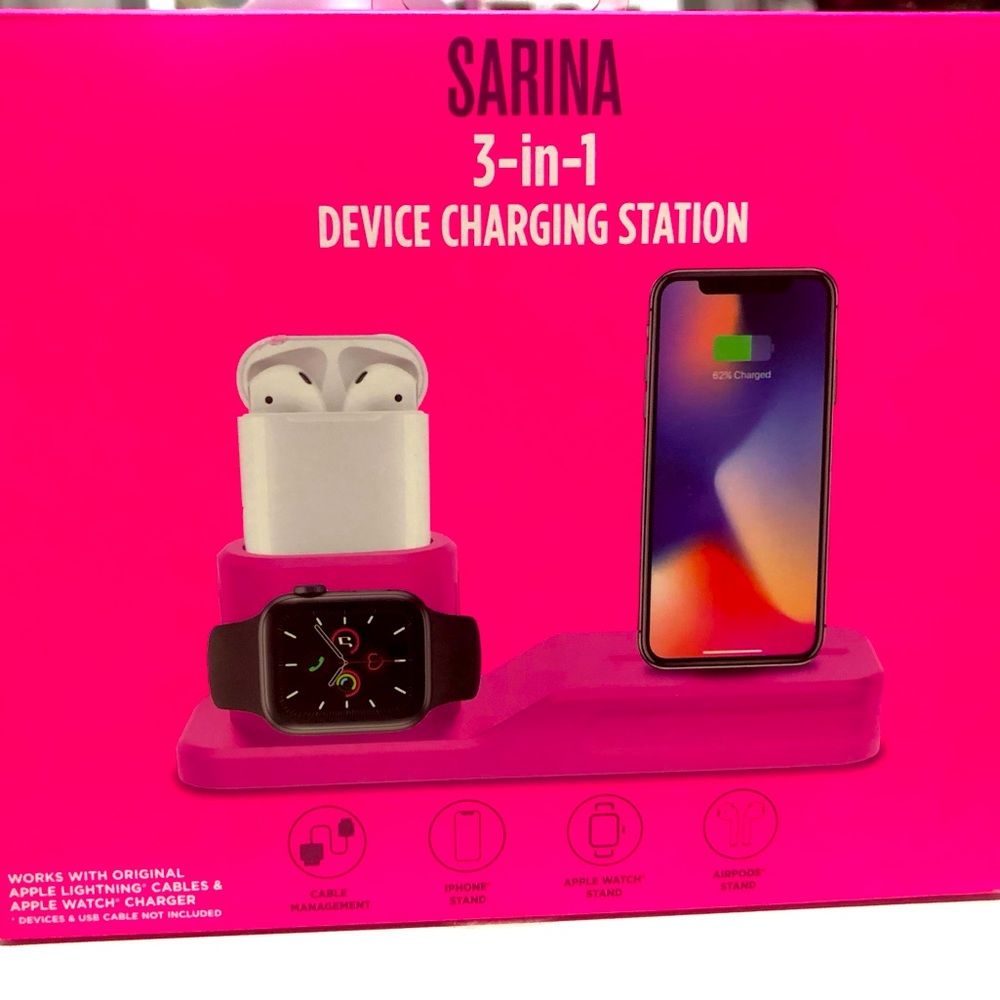 A 3 in 1 Device Charging Station/ Stand
